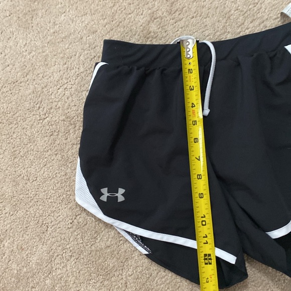 Under Armour athletic gym summer shorts black and white xs womens - Picture 8 of 9